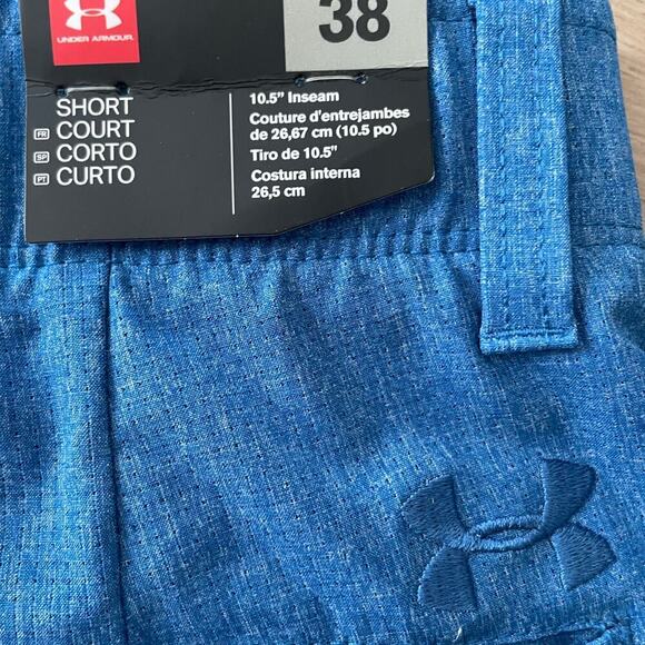 Under Armour New Match Play Vented Short Size 38 Blue Golf Lightweight - Picture 4 of 5